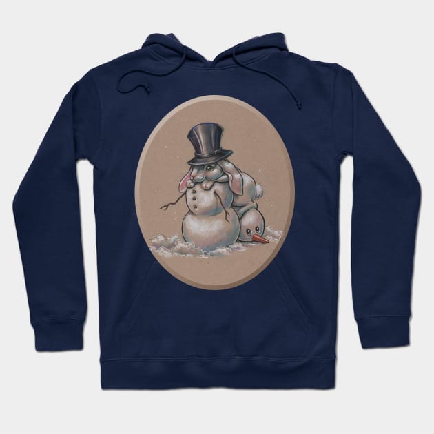 Snow Bunny Shenanigans Hoodie by justteejay